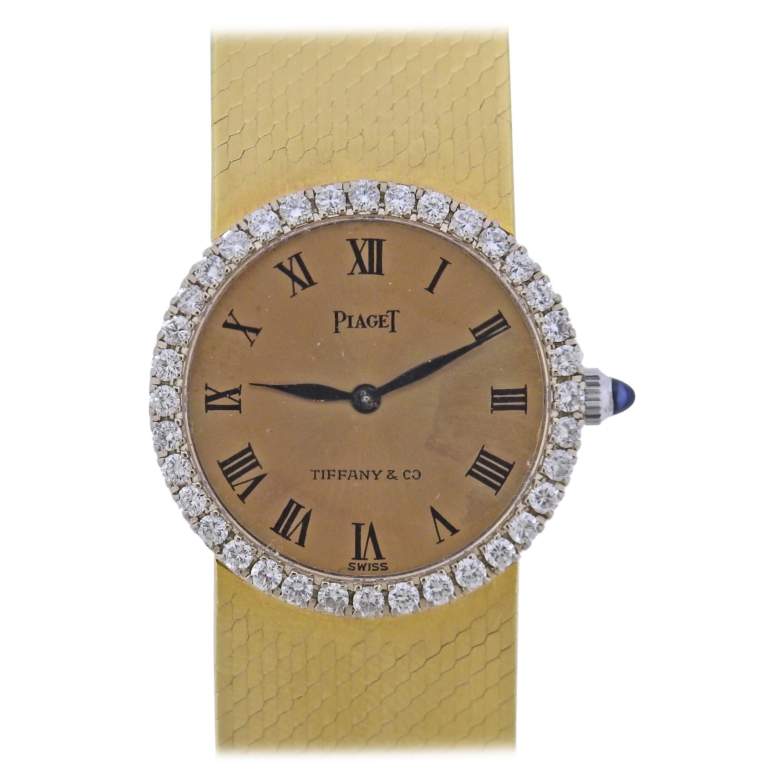 Piaget Tiffany & Co Diamond Gold Watch