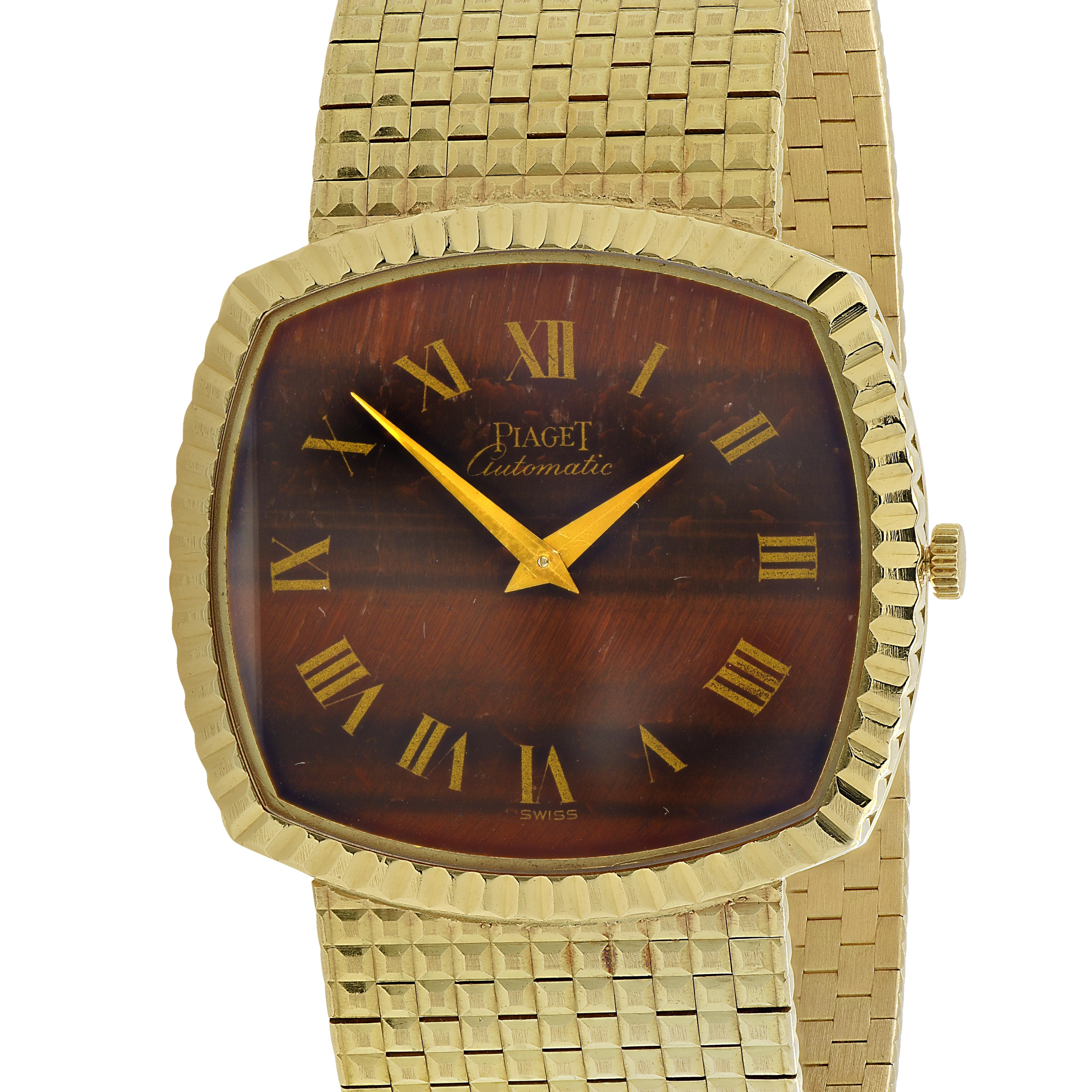 Women's or Men's Piaget Tigers Eye Men's Wristwatch, circa 1980
