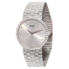 Piaget Montre traditionnelle unisexe P10491 en or blanc 18 carats