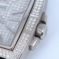 Piaget Upstream 18k White Gold Pave Diamond Dial Luxury Watch