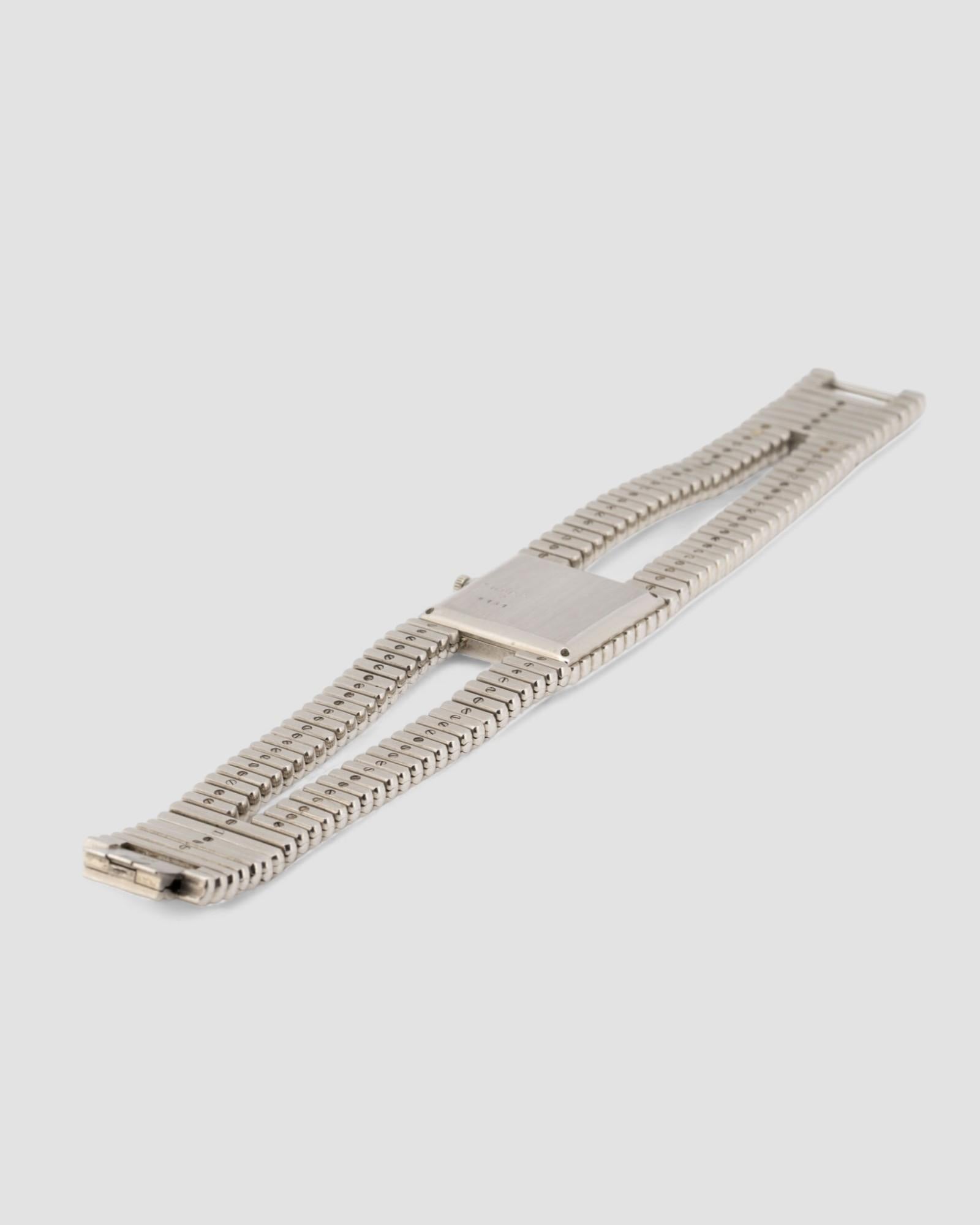 Piaget Vampire Emperador 9131 Onice Diamante Quadrante 18k WG Anni '70 in vendita 14