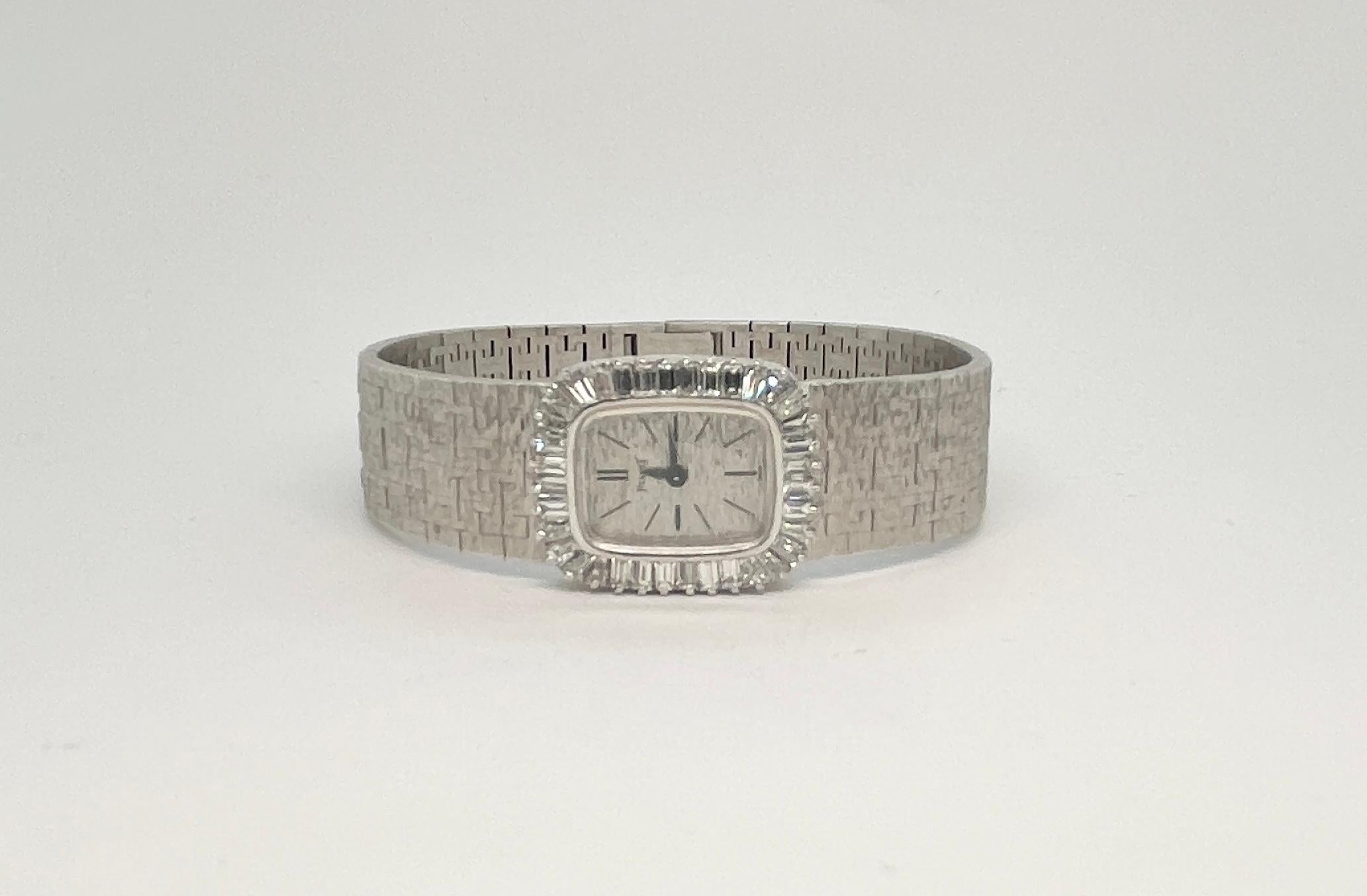 PIAGET Vintage 18K WG Diamond Ladies Watch 1
