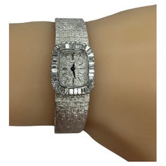 PIAGET Vintage 18K WG Diamond Ladies Watch 