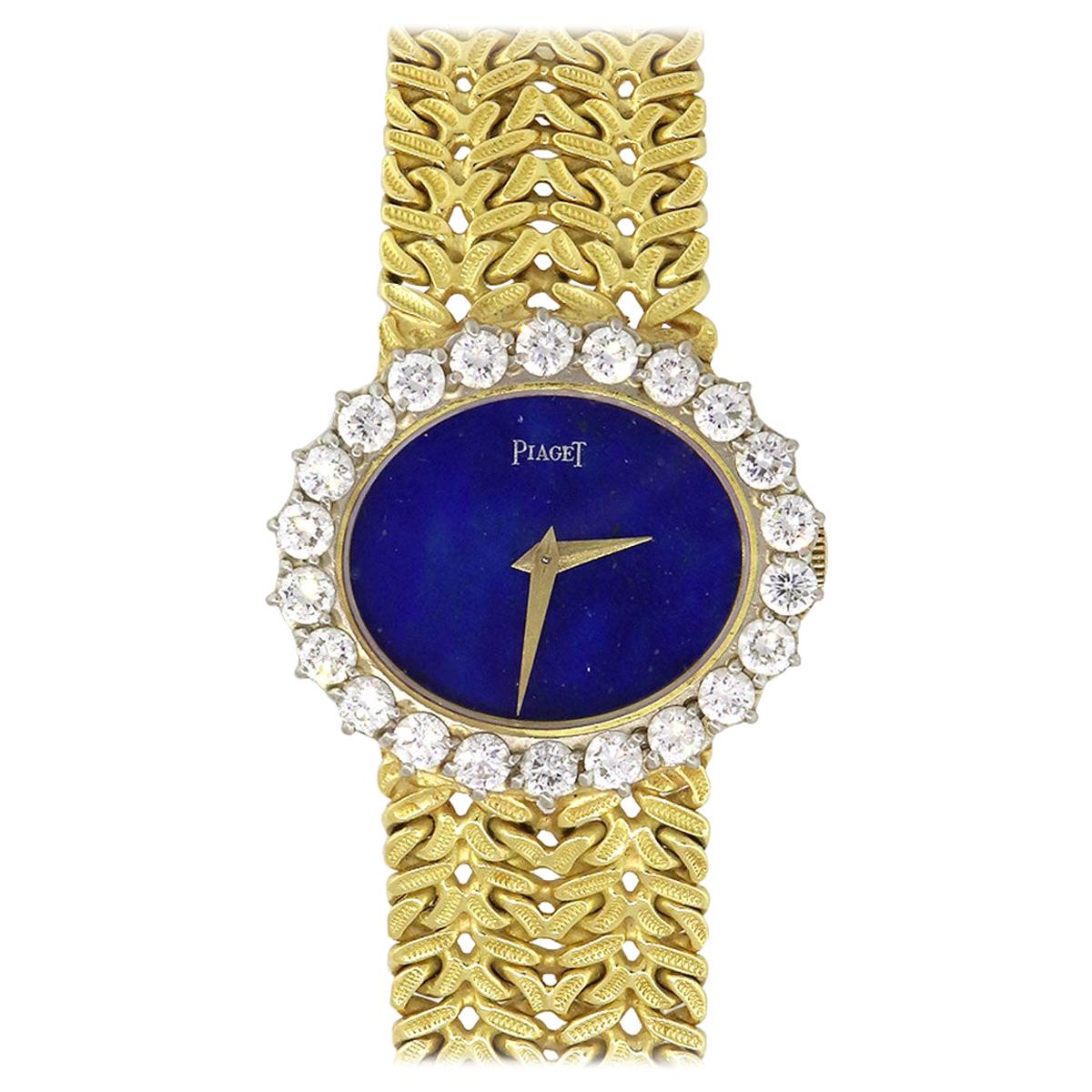 Piaget Vintage Blue Dial Ladies Watch