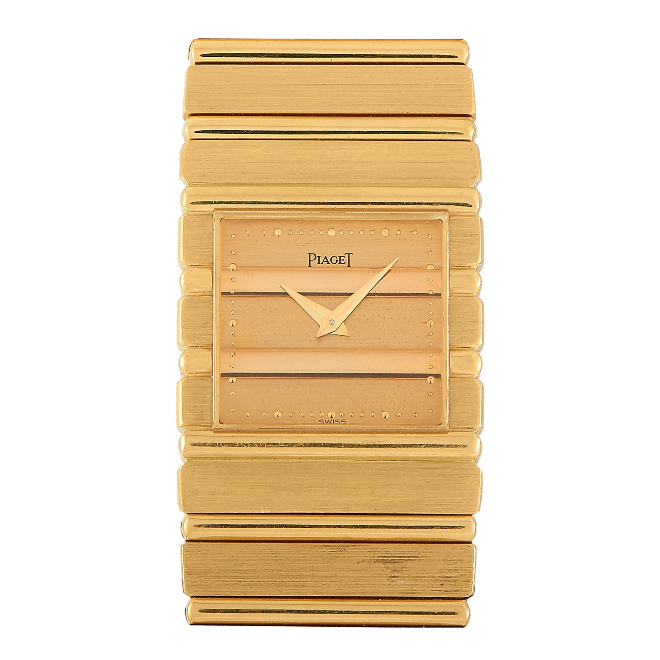 Piaget Vintage Polo 18K Yellow Gold Quartz Watch 7131-C701