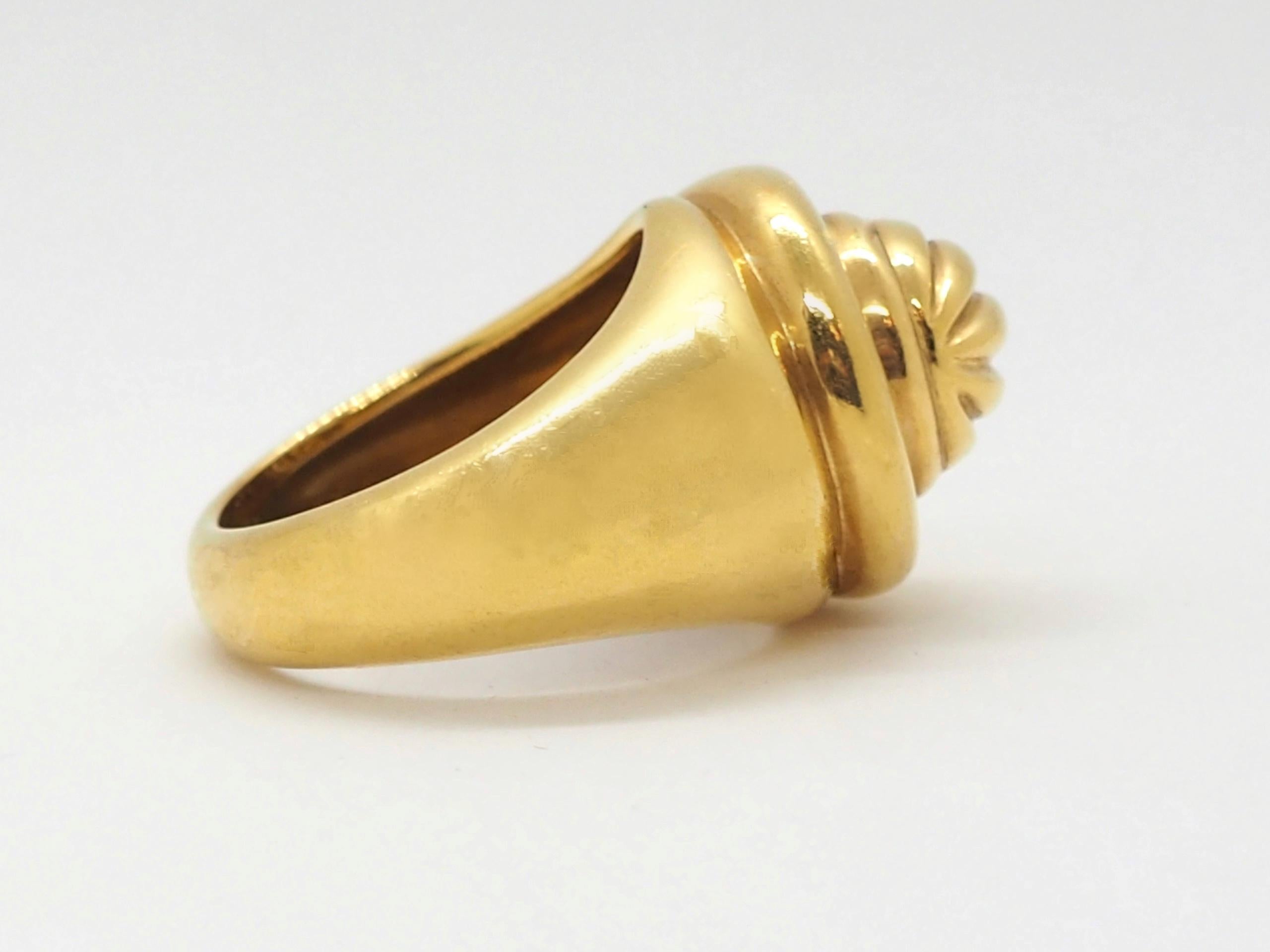 Art Deco Piaget Vintage Ring 18 Karat Yellow Gold For Sale