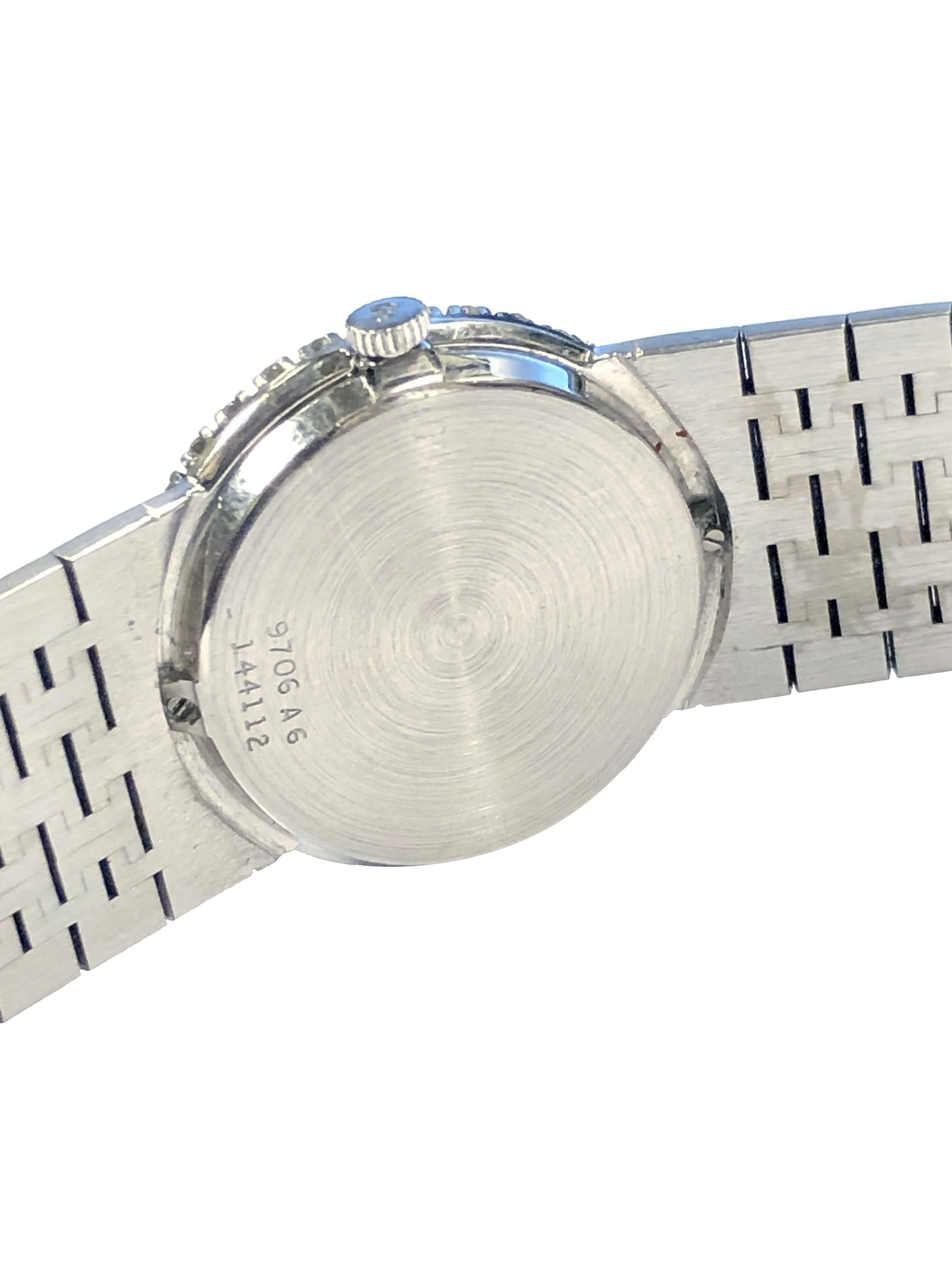 Piaget Vintage Weißgold-Armbanduhr mit Türkis-Diamanten und Smaragden (Rundschliff) im Angebot