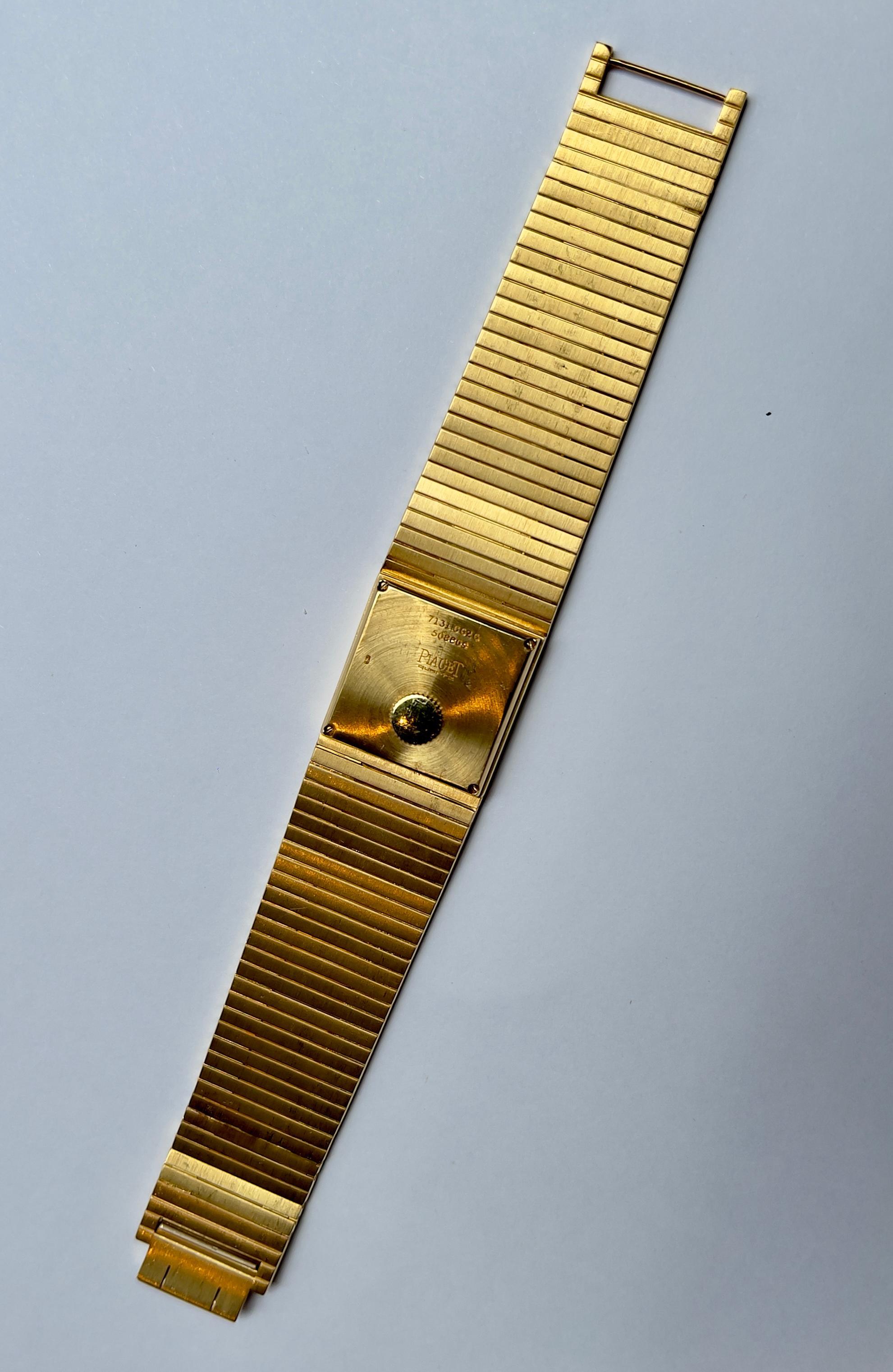Piaget Uhr aus Gold und Diamanten, ca. 1980er Jahre für Damen oder Herren im Angebot