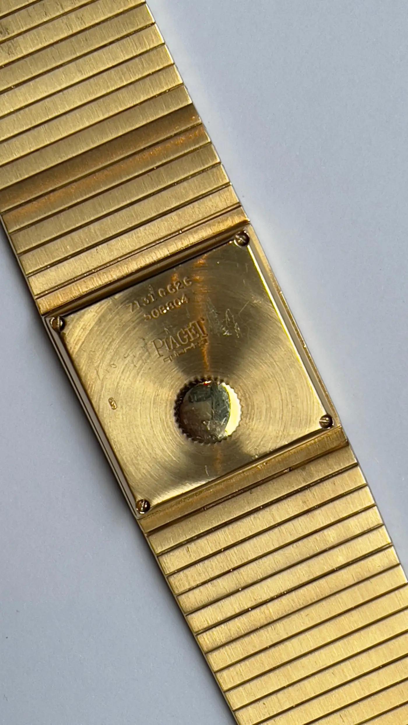 Piaget Uhr aus Gold und Diamanten, ca. 1980er Jahre im Angebot 1