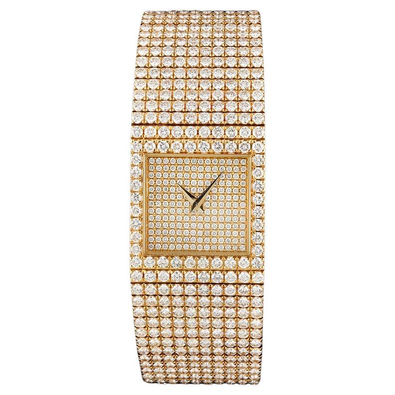 Piaget Watch in Gold and Diamonds Circa 1980s
