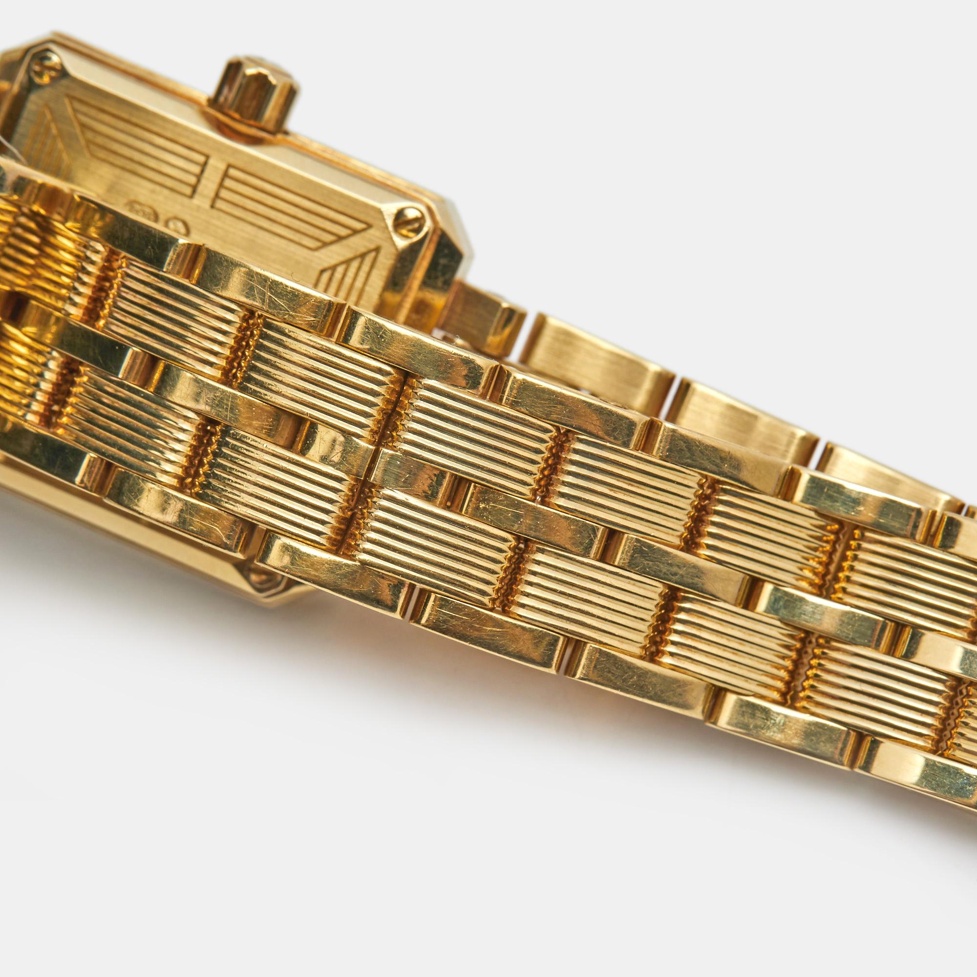 Piaget White 18k Gold Diamond Protocol 5355 M601D Women's Wristwatch 20 mm 2