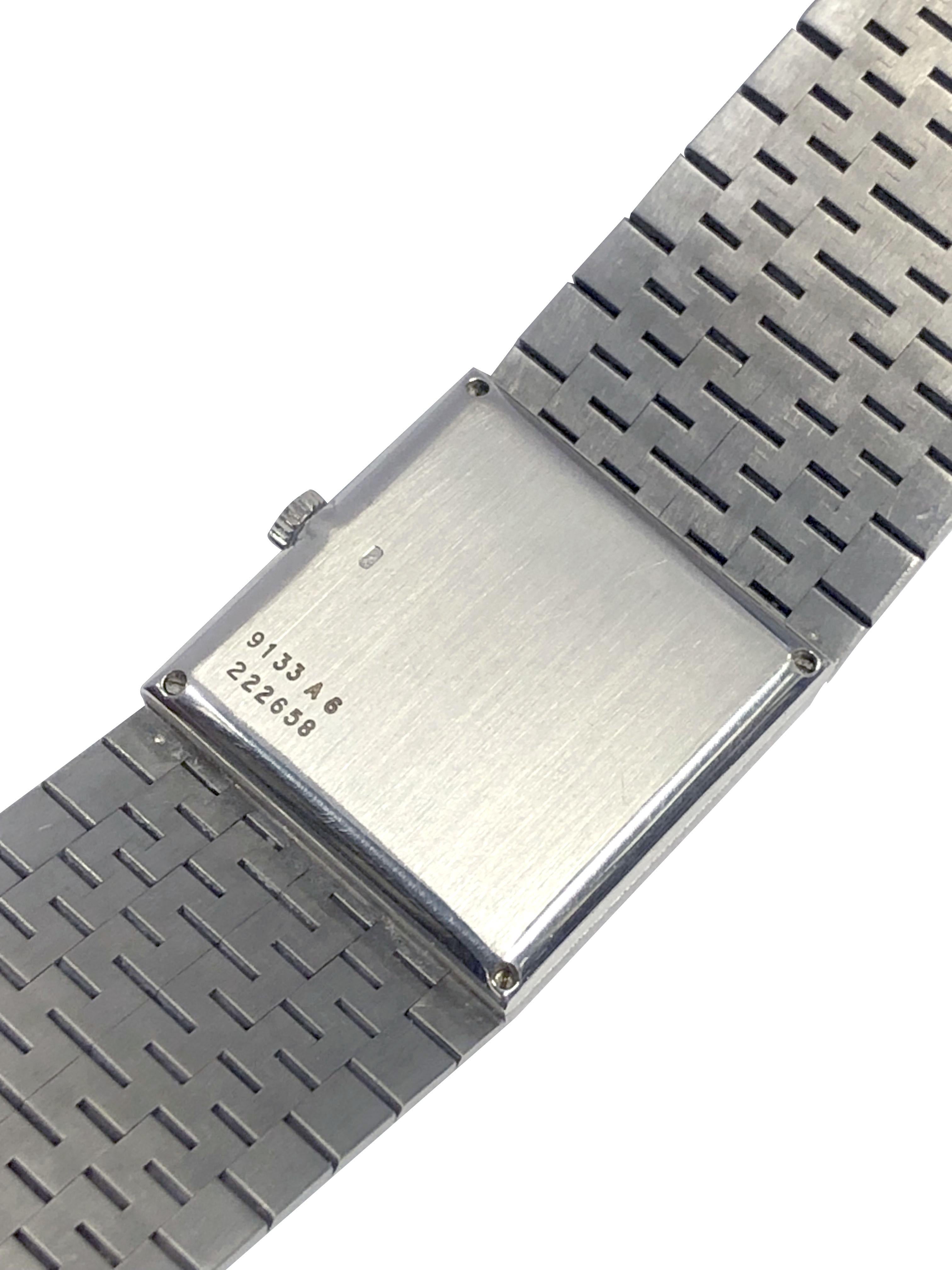 Piaget Herren-Armbanduhr mit Zifferblatt aus Weißgold und blauem Lapis (Cabochon) im Angebot