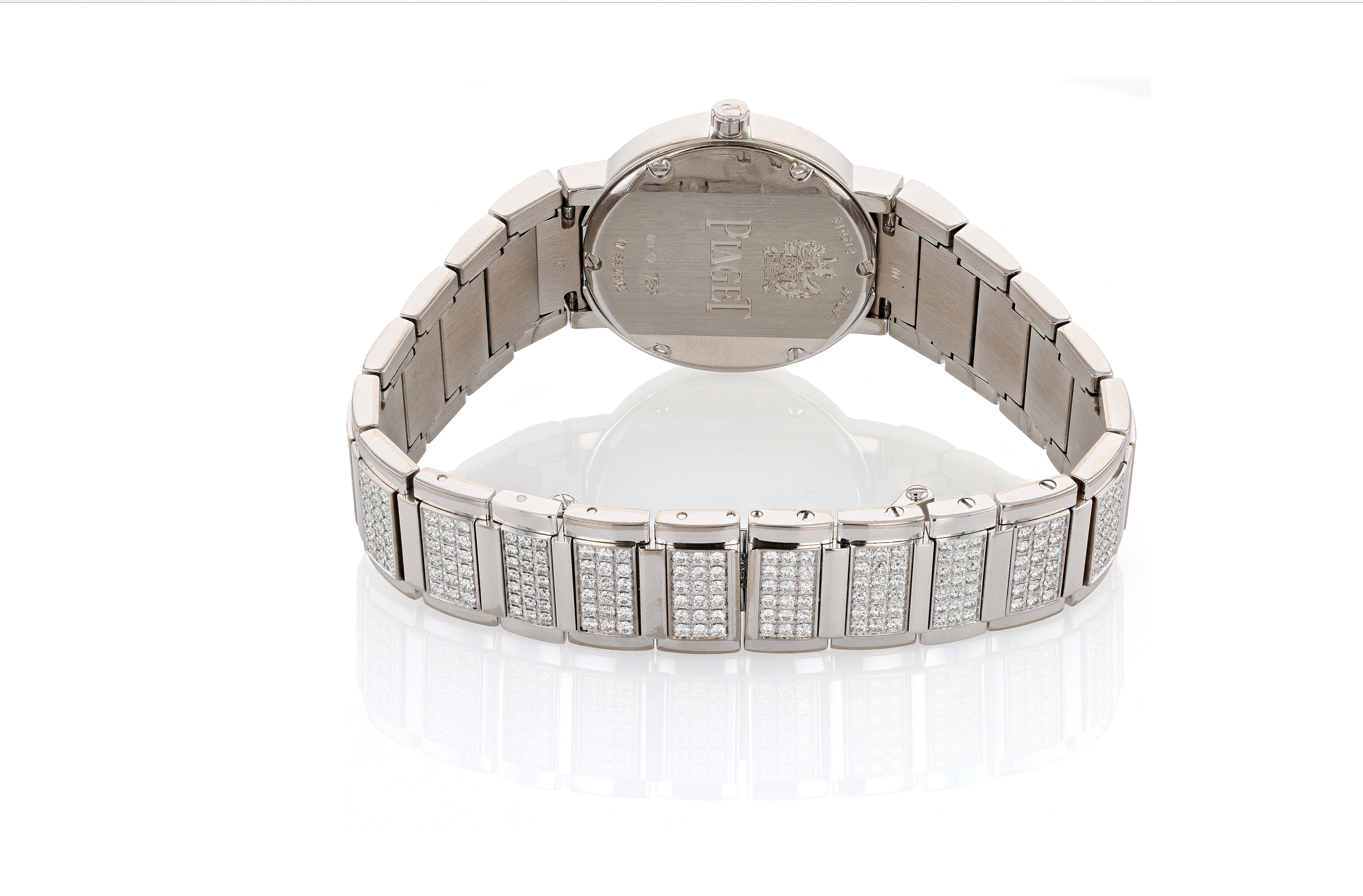 Piaget Weißgold und Diamant Quarz Polo Limelight (Zeitgenössisch) im Angebot