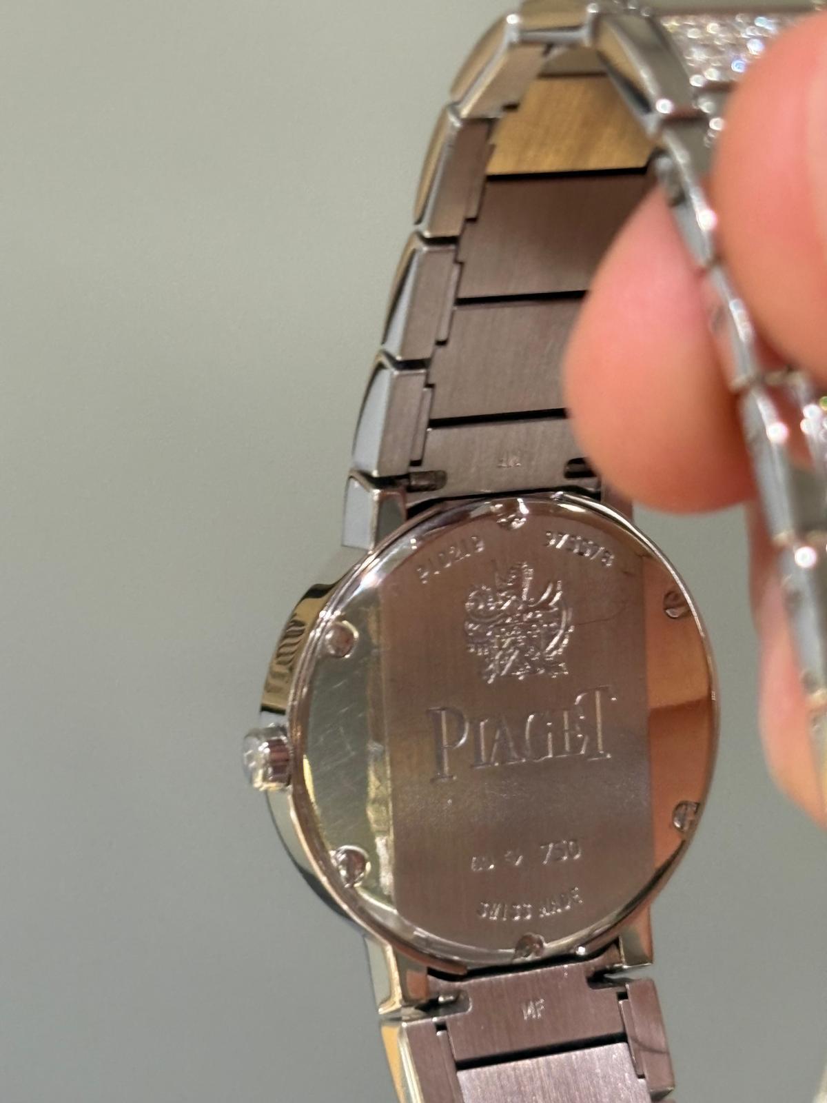 Piaget Weißgold und Diamant Quarz Polo Limelight im Angebot 3