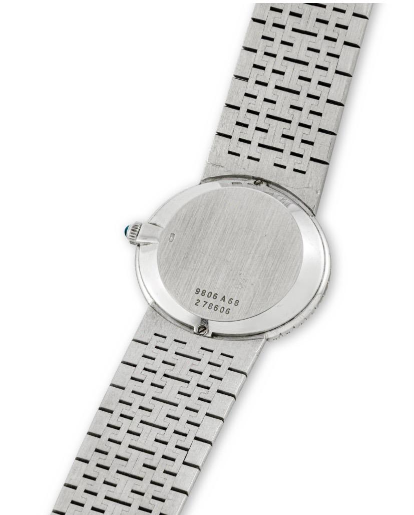 Brilliant Cut PIAGET White Gold and Diamond Set Bracelet Watch Ref. 9806 A68