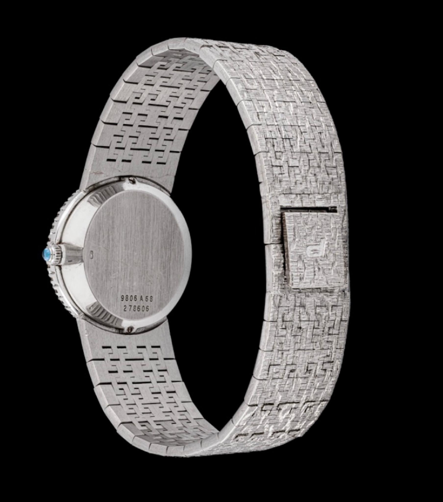 PIAGET White Gold and Diamond Set Bracelet Watch Ref. 9806 A68 1