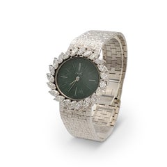 Piaget White Gold Diamond and Agate Dial Ladies Watch