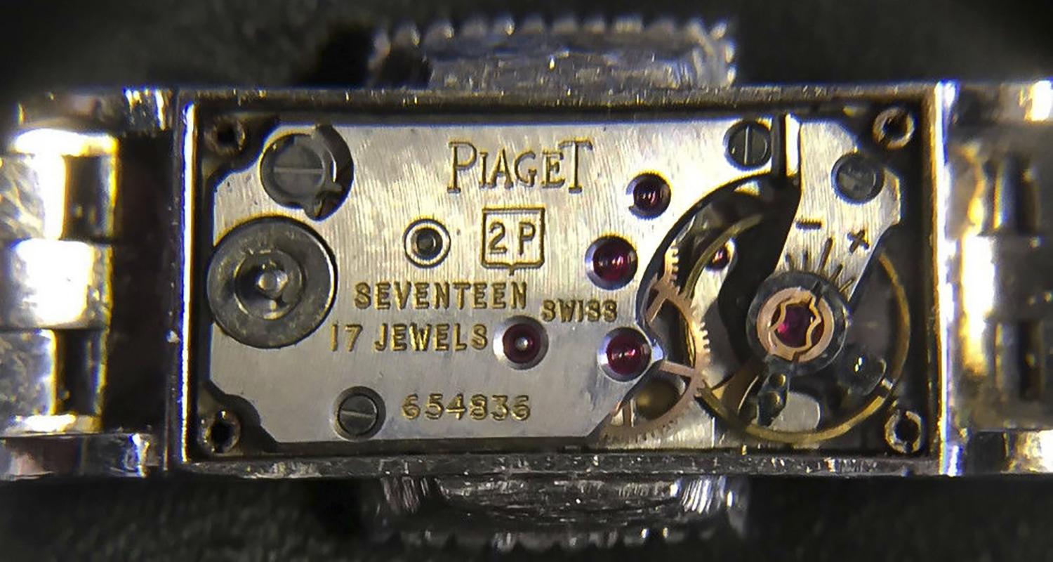 Piaget White Gold Diamond Concealed Dial Bracelet Wristwatch, circa 1960s 3