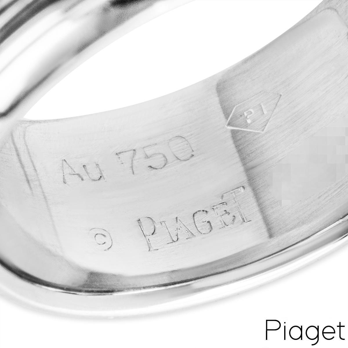 Women's or Men's Piaget White Gold Diamond Possession Ring