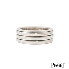 Piaget White Gold Diamond Set Freely Moving Possession Ring