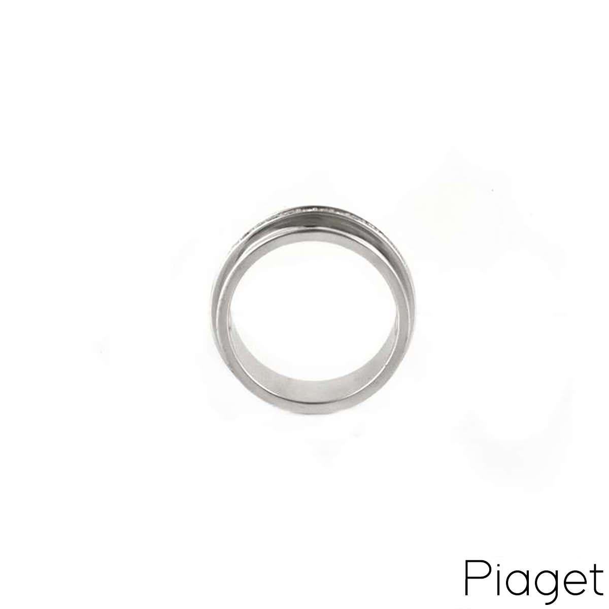 Round Cut Piaget White Gold Diamond Set Possession Ring G34PX455