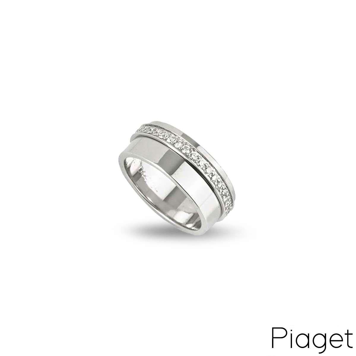 Women's or Men's Piaget White Gold Diamond Set Possession Ring G34PX455