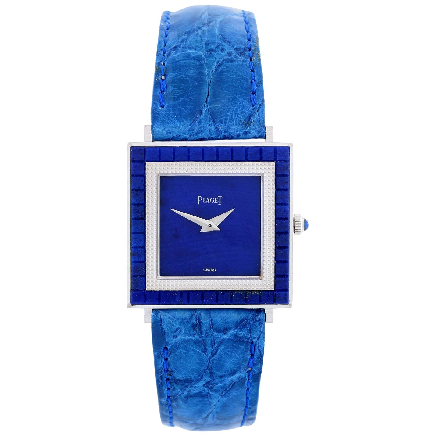 Piaget White Gold Lapis Lazuli Dial Watch