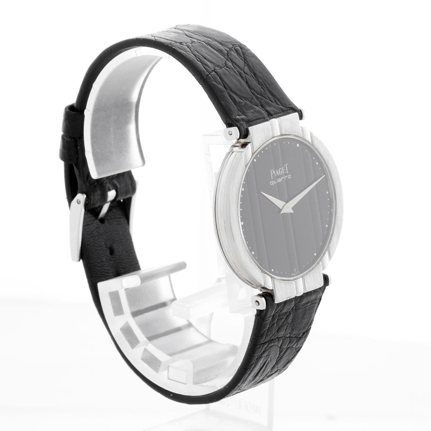 Piaget Weißgold Herren-Polo-Dress-Uhr Ref. 7673 im Angebot 1