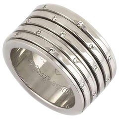 Anello a fascia con diamante in oro bianco Piaget Possession Freely Moving