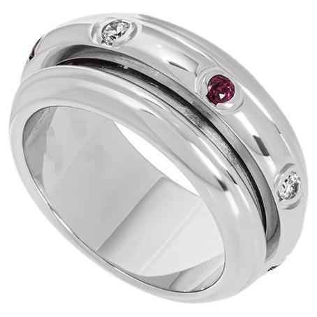 Piaget White Gold Ruby & Diamond Possession Ring For Sale