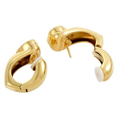 Piaget Women's 18 Karat Yellow Gold Citrine Heart Earrings
