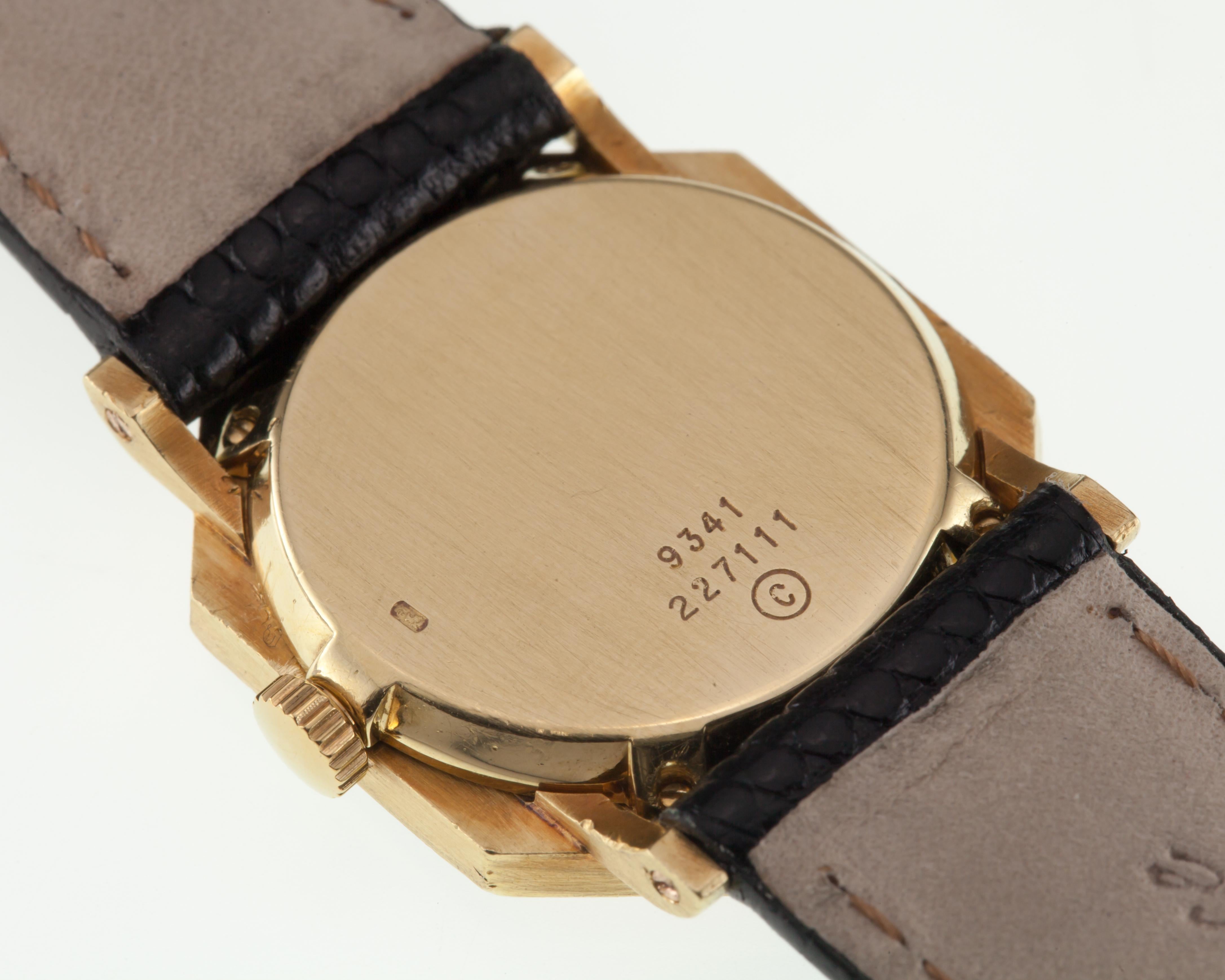 Uncut Piaget Women's 18k Yellow Gold Onyx & Coral Women's Mechanical Watch 9341 W/ Box