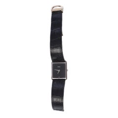 Piaget Wrist Watch in 18k white gold and black lacquered dial