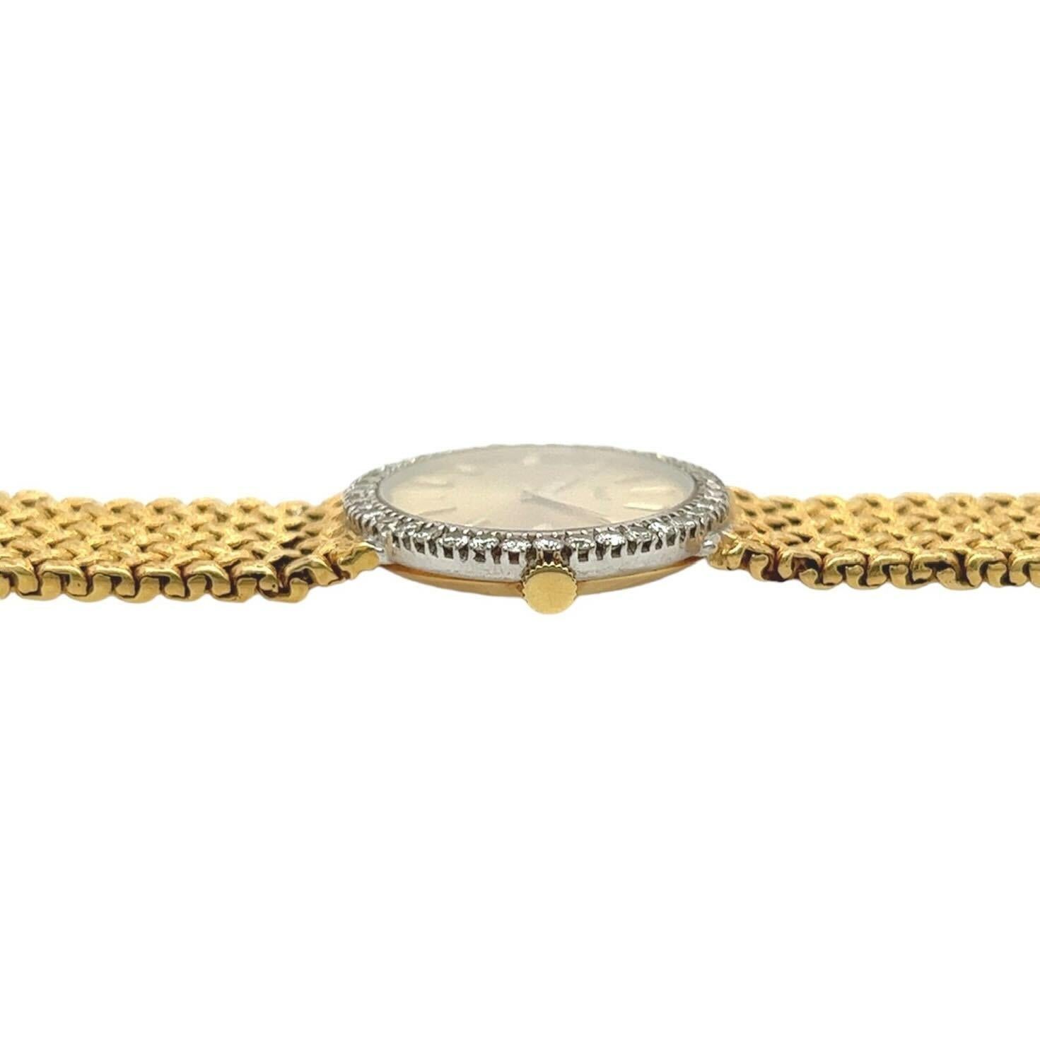 PIAGET Uhr aus Gelbgold und Diamanten im Zustand „Hervorragend“ in New York, NY