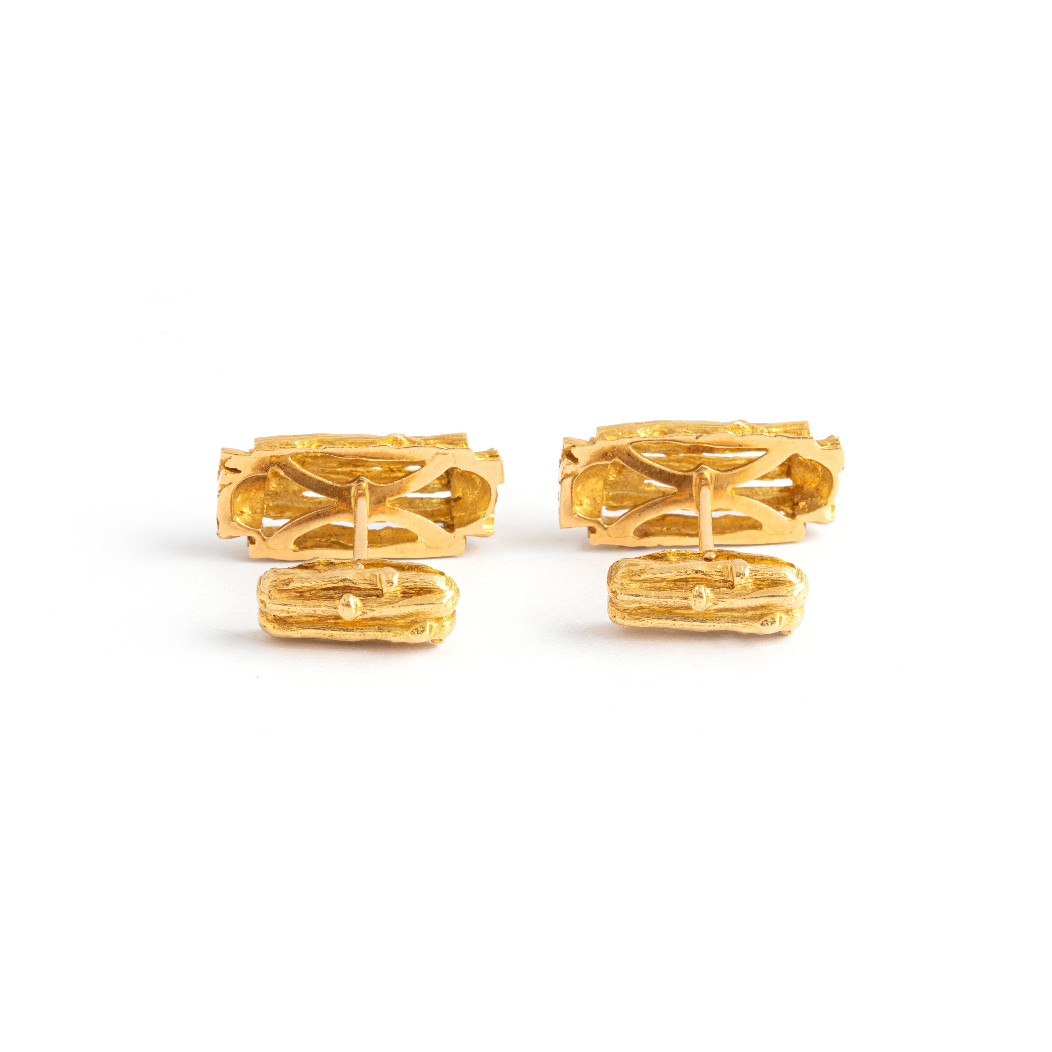 Piaget yellow gold Cufflinks 1970S 1