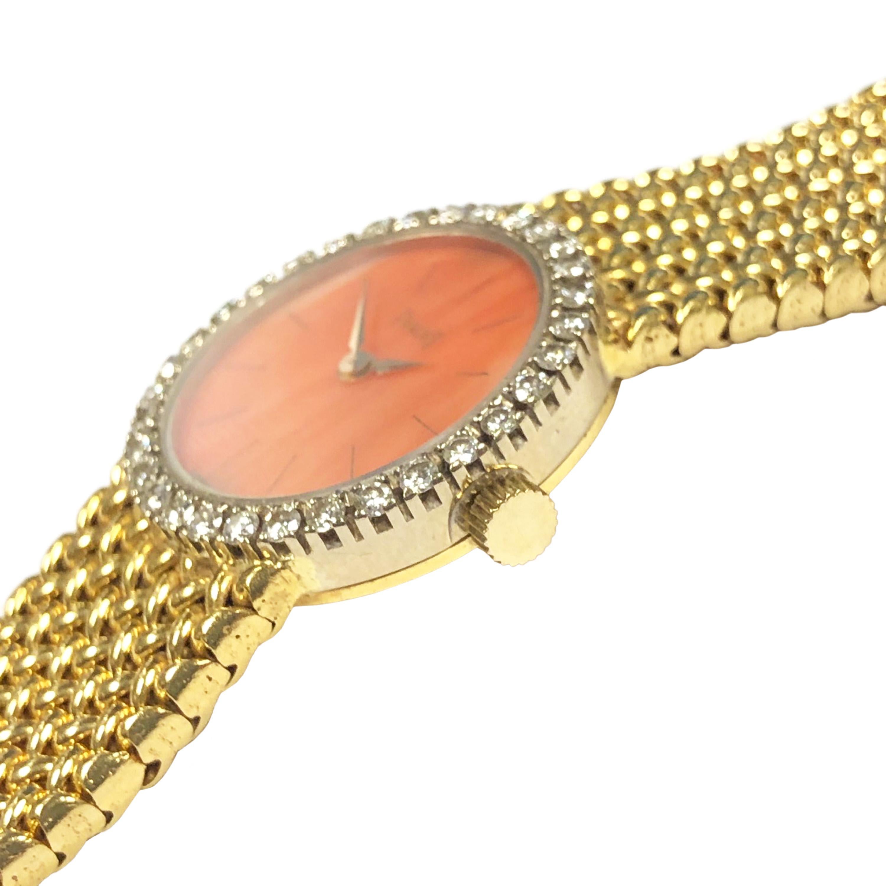 coral dial watch