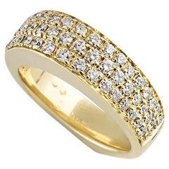 Piaget Yellow Gold Diamond Dress Band Ring 1.50 Carat