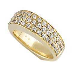 Cartier Maillon Panthere Yellow Gold Diamond Ring at 1stDibs