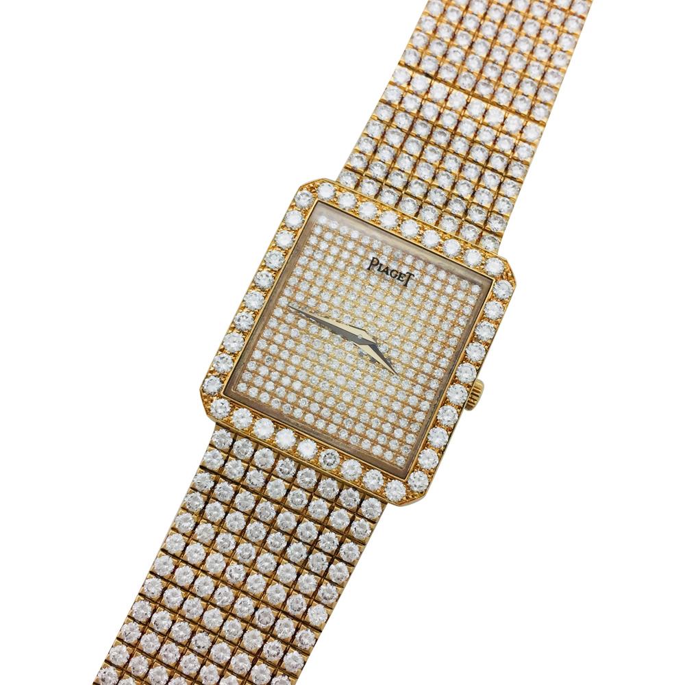 A 750/000 yellow gold Piaget Finest Jewellery watch, 