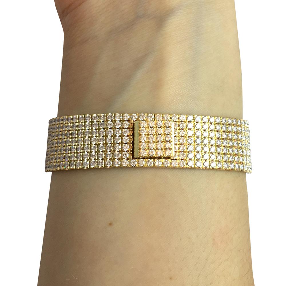 Women's or Men's Piaget Yellow Gold Diamond Wristwatch, circa 1990 