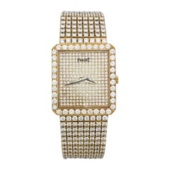 Piaget Yellow Gold Diamond Wristwatch, circa 1990 