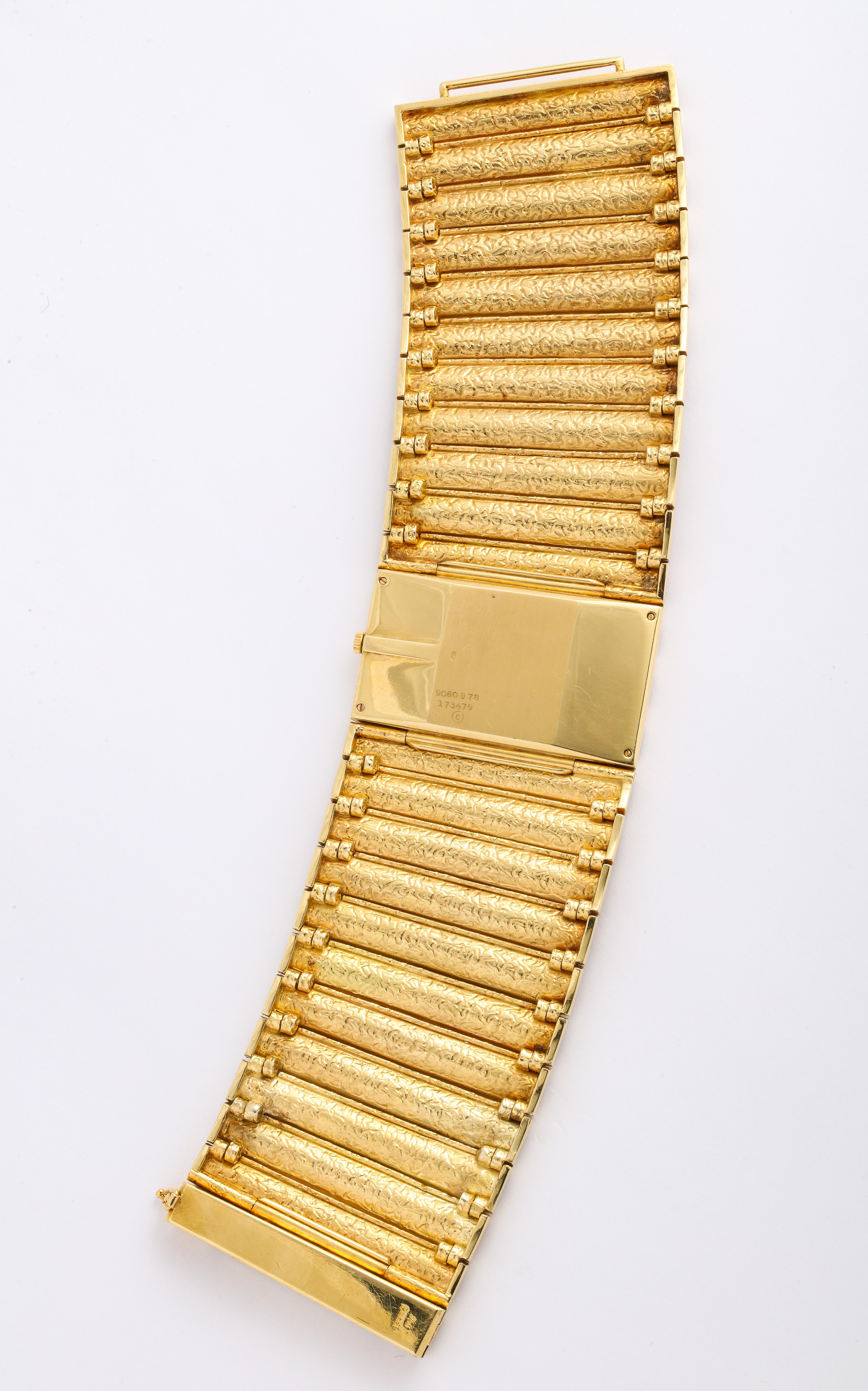 Modern Piaget Yellow Gold Lapis Wristwatch