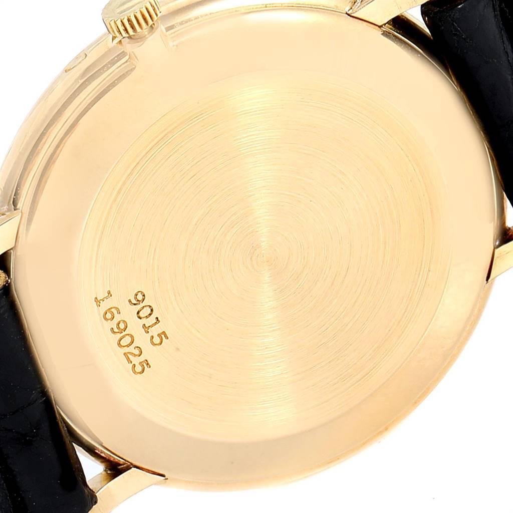 Women's Piaget Yellow Gold Malachite Dial Vintage Ladies Watch 9015 For Sale