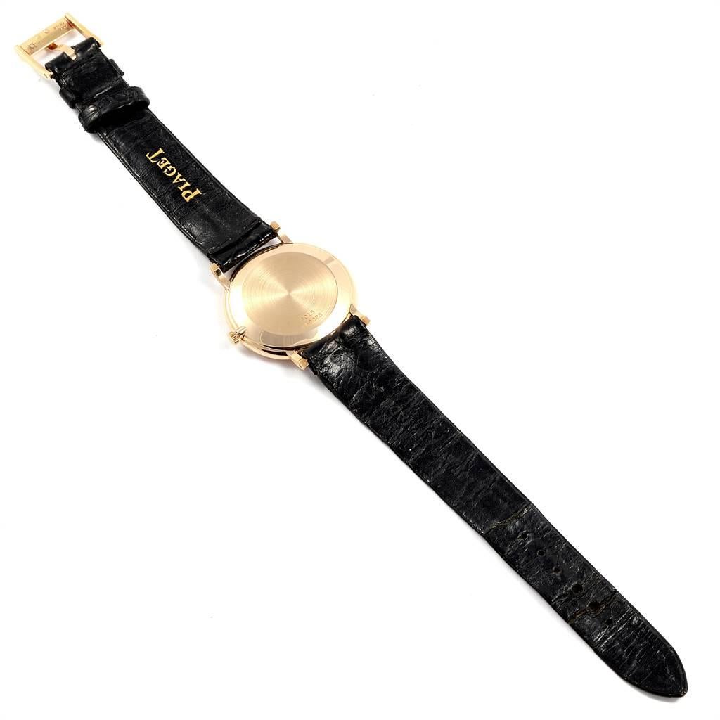 Piaget Yellow Gold Malachite Dial Vintage Ladies Watch 9015 For Sale 3