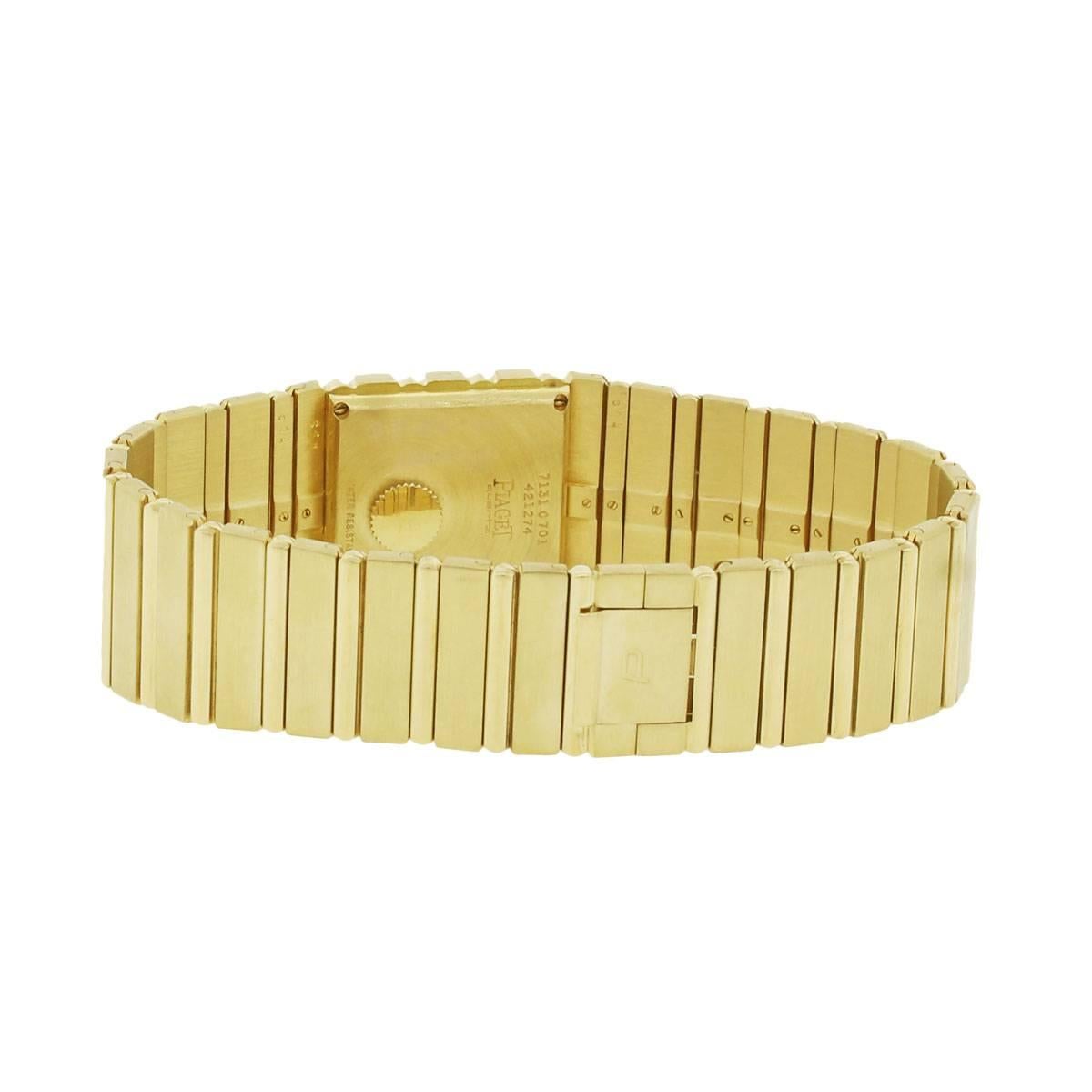 Women's or Men's Piaget yellow gold Polo Quartz Wristwatch Ref 7131 