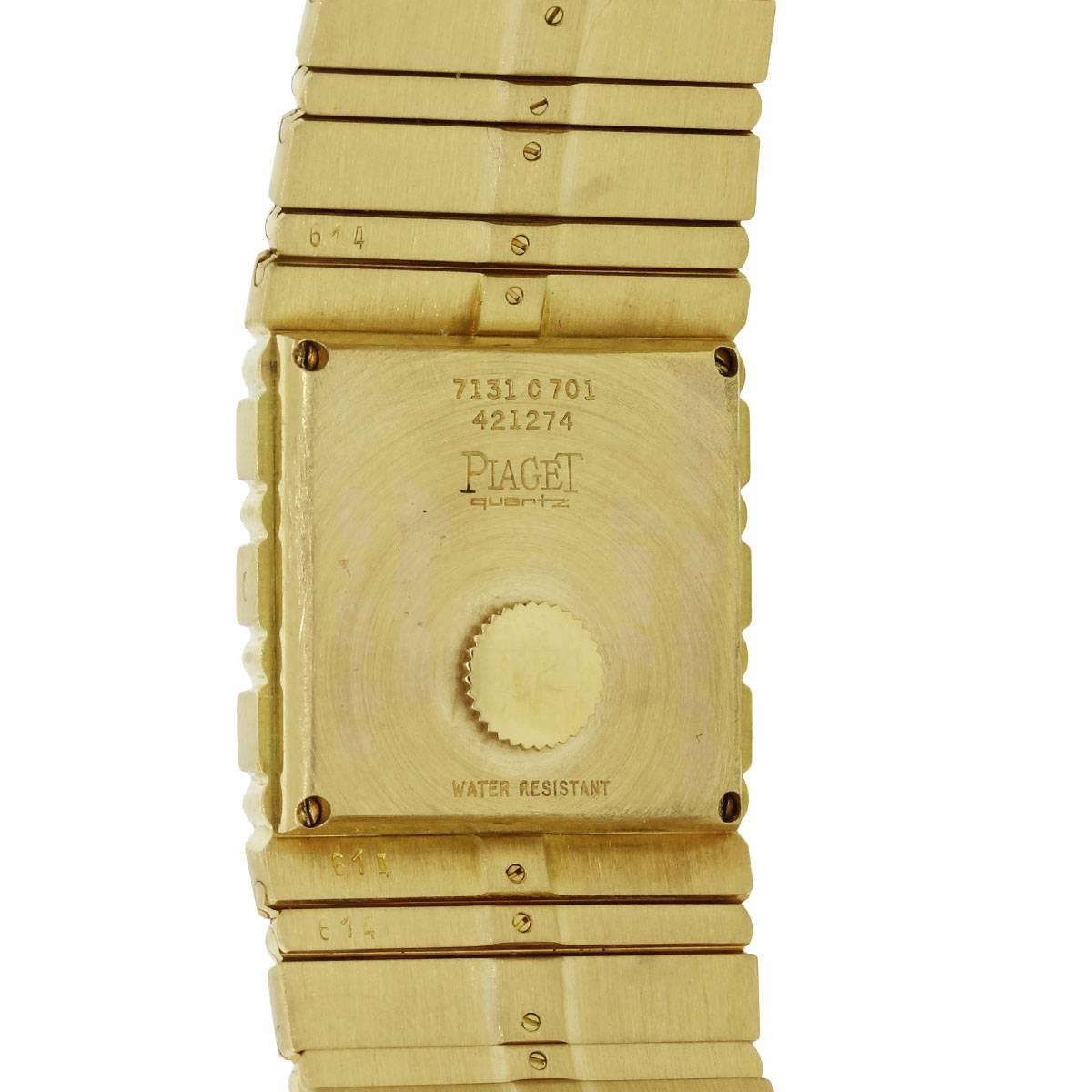 Piaget yellow gold Polo Quartz Wristwatch Ref 7131  1