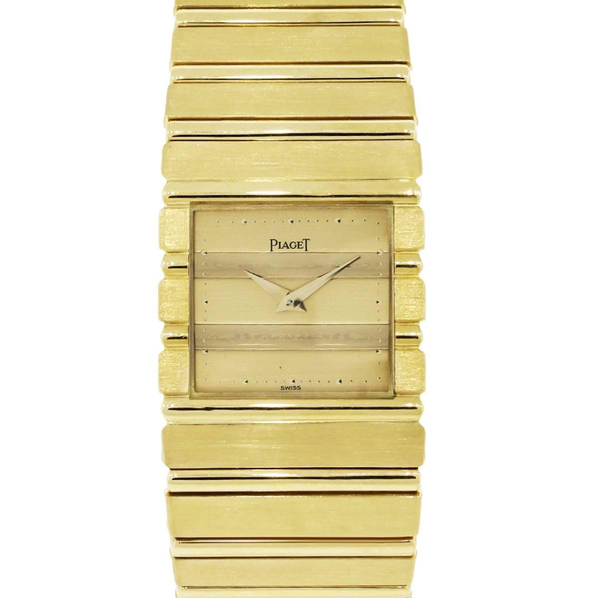 Piaget yellow gold Polo Quartz Wristwatch Ref 7131 
