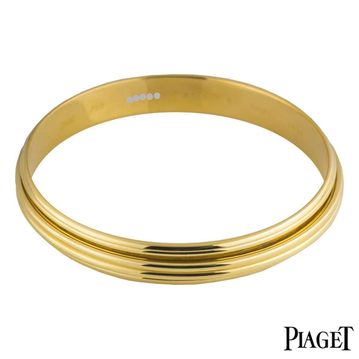 Piaget Yellow Gold Freely Spinning Possession Bangle In Excellent Condition In London, GB