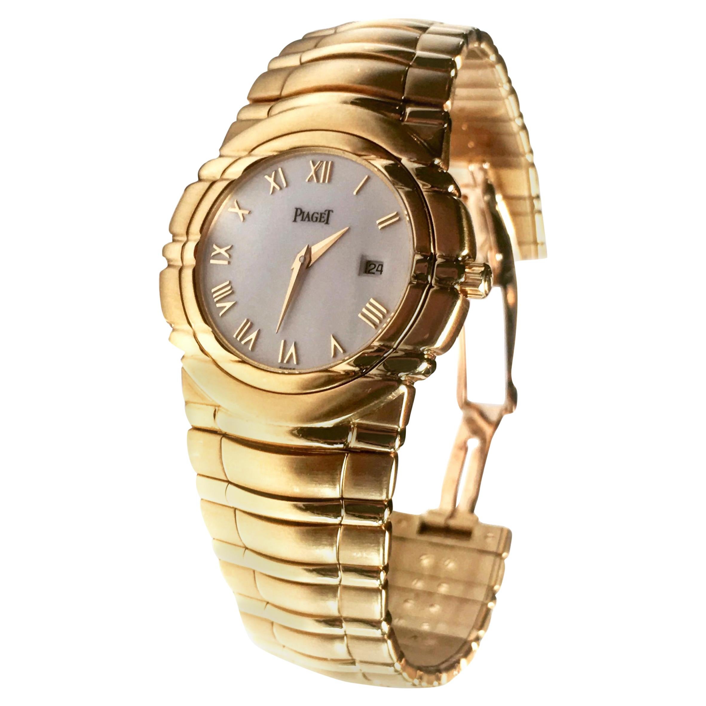Piaget Yellow Gold Tanagra Midsize quartz Wristwatch, c 1993