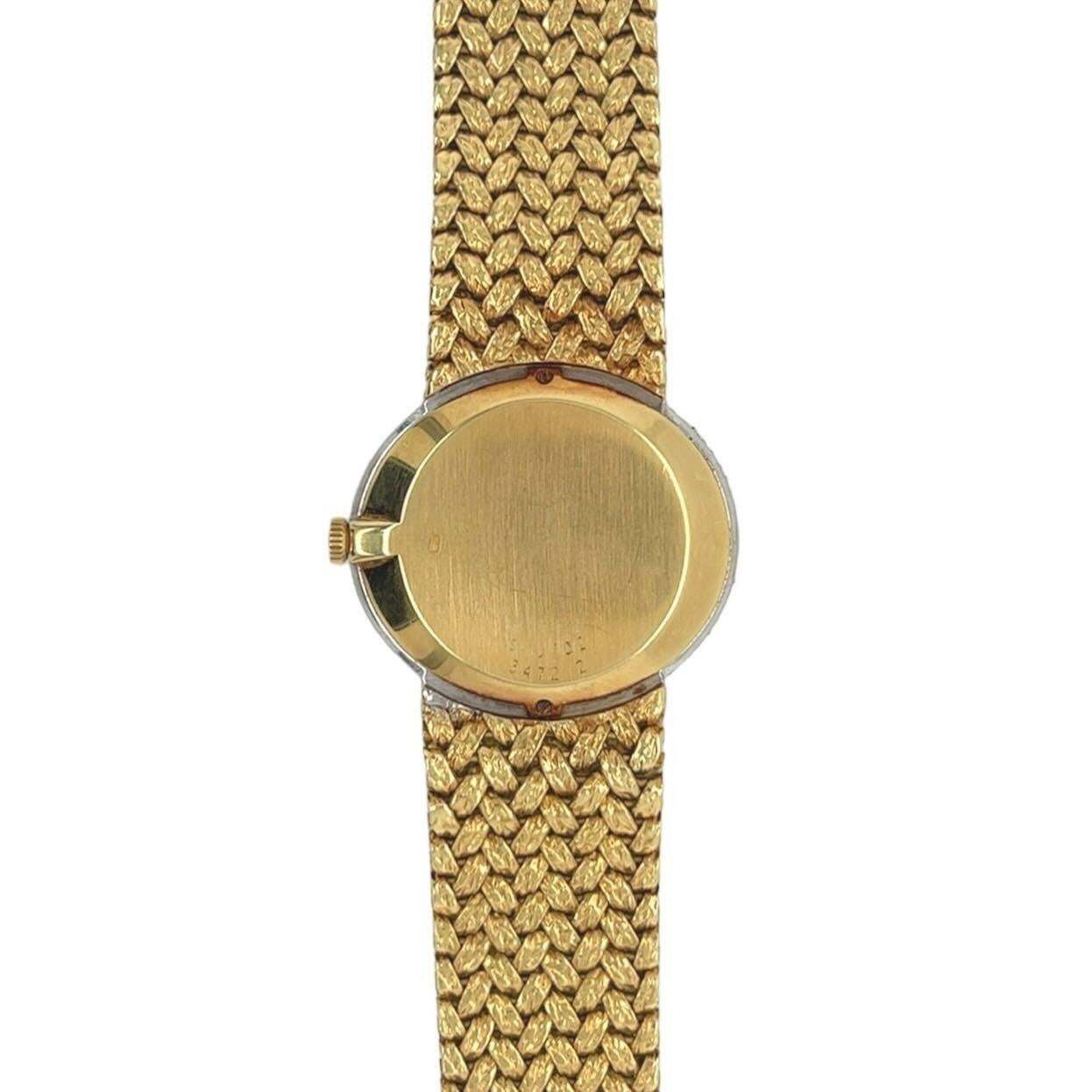 Round Cut PIAGET Yellow Gold, White Gold and Diamond Watch
